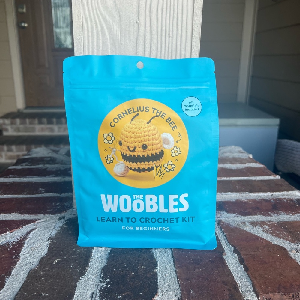 The Woobles Crochet Kit Cornelius Bee